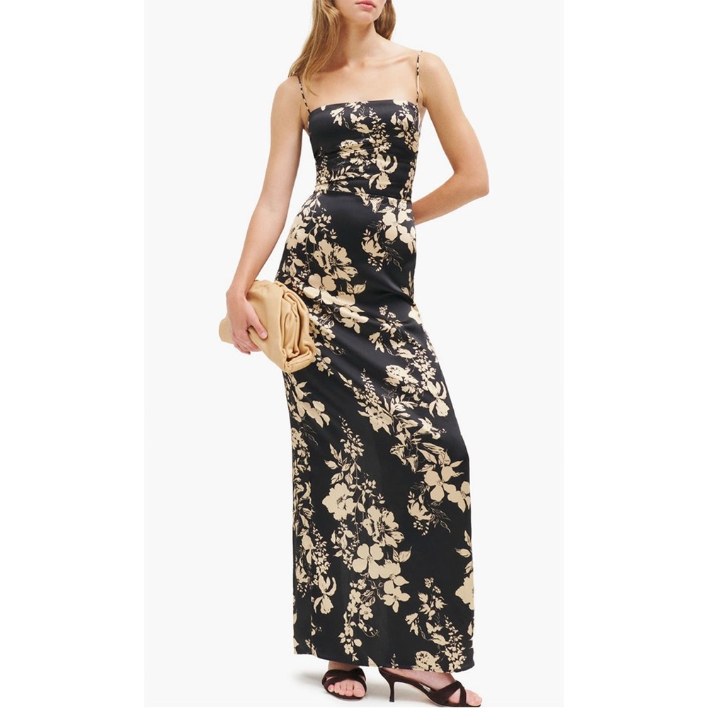 Reformation Frankie Silk Dress